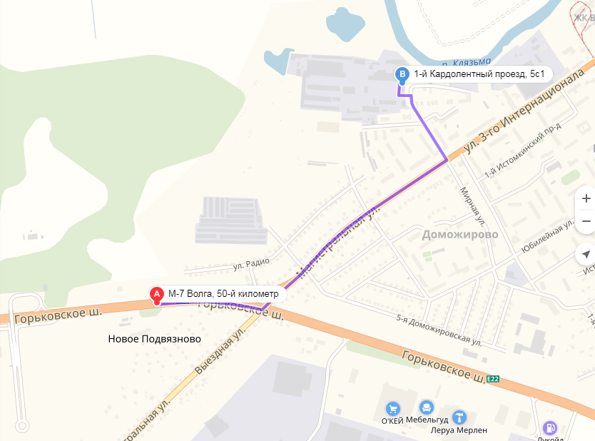 Как добраться до компании Барель из Москвы? (карта).