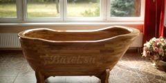 ванна деревянная